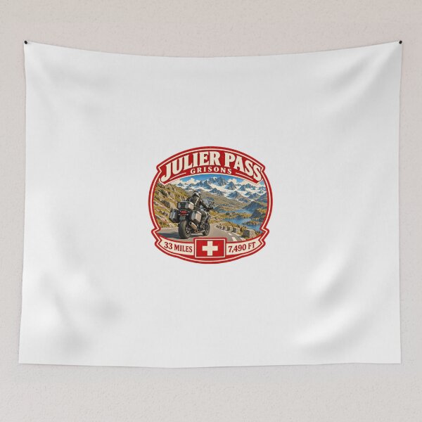 Item preview, Julier Pass Grisons Switzerland Motorcycle Rider Alps Travel designed and sold by Star3NowForMe.
