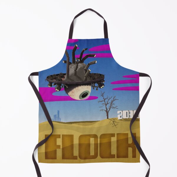 Item preview, The year is 2030.  Sci Fi Flock Poster designed and sold by 8HandStudio.