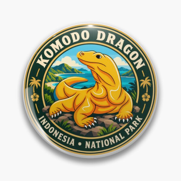 Item preview, Komodo Dragon Indonesia National Park Traveler Wildlife Souvenir designed and sold by Simsimah26Parks.