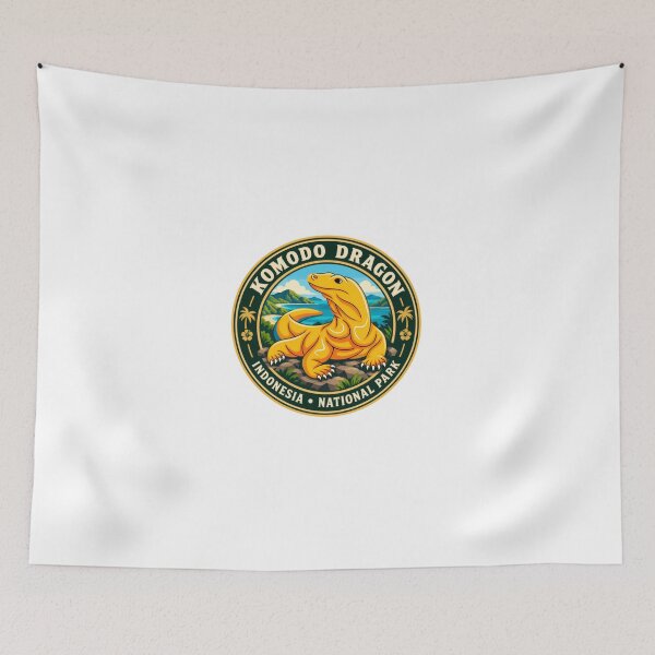 Item preview, Komodo Dragon Indonesia National Park Traveler Wildlife Souvenir designed and sold by Simsimah26Parks.