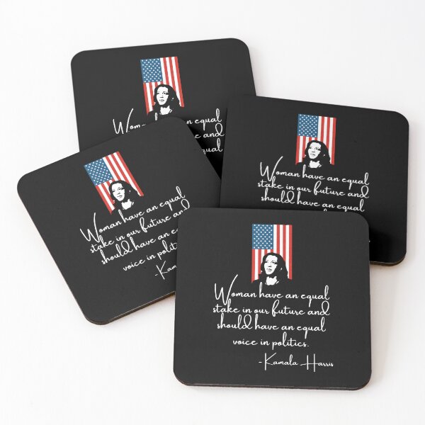 Item preview, Kamala Harris Equal Stake Quote US Flag Art designed and sold by idungmampet.