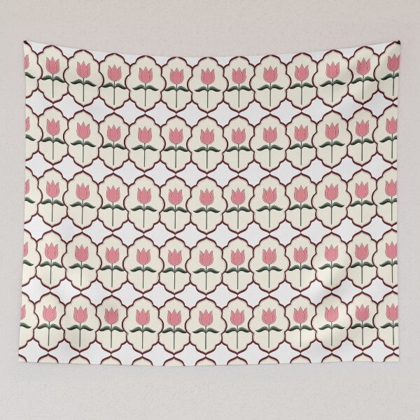 Item preview, Vintage Tulip Floral Pattern designed and sold by Little Dora Art.