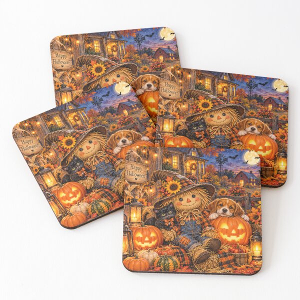 Item preview, Cute Halloween Scarecrow – Cozy Autumn Harvest designed and sold by DesignsbyVelvet.