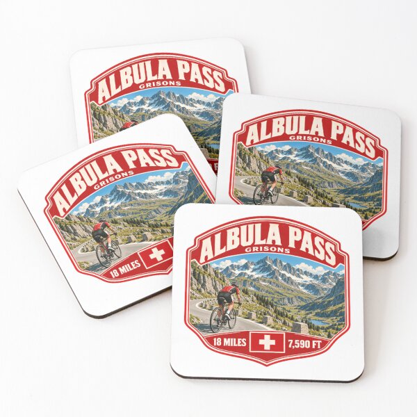 Item preview, Albula Pass Grisons 18 Miles 7,590 Ft Switzerland Cycling Mountain Climb designed and sold by Star3NowForMe.