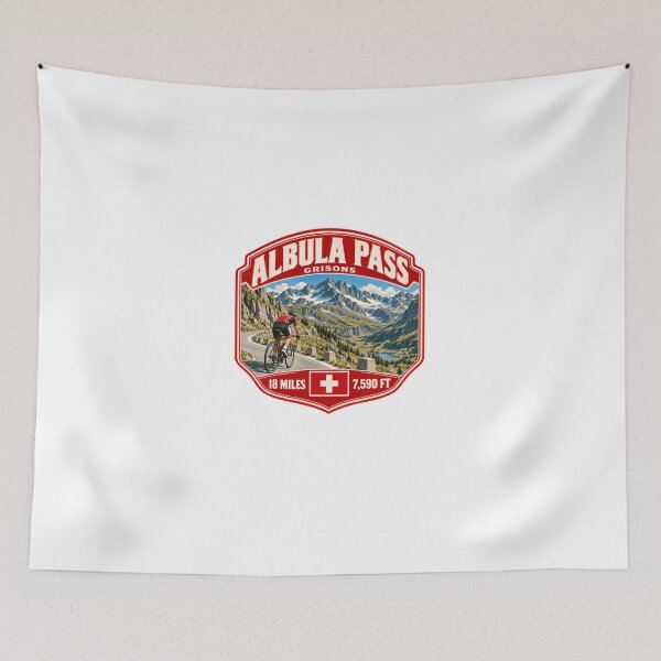Item preview, Albula Pass Grisons 18 Miles 7,590 Ft Switzerland Cycling Mountain Climb designed and sold by Star3NowForMe.