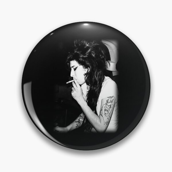 Item preview, Amy Winehouse Smoking Retro Silhouette Portrait Art designed and sold by idungmampet.