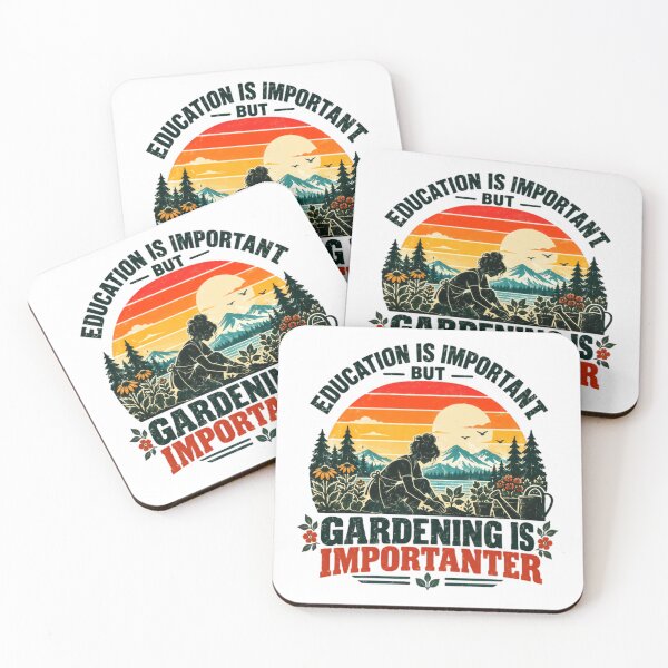 Item preview, Education Is Important But Gardening Is Importanter Funny Gardener Plant Lover designed and sold by HumansStuck12.