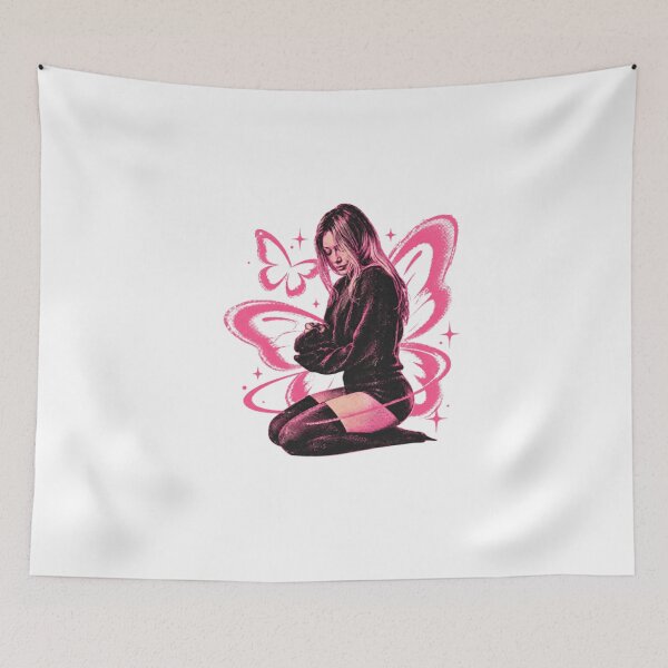 Item preview, Pink Butterfly Lucky Me Tour Art designed and sold by HSMGallery.