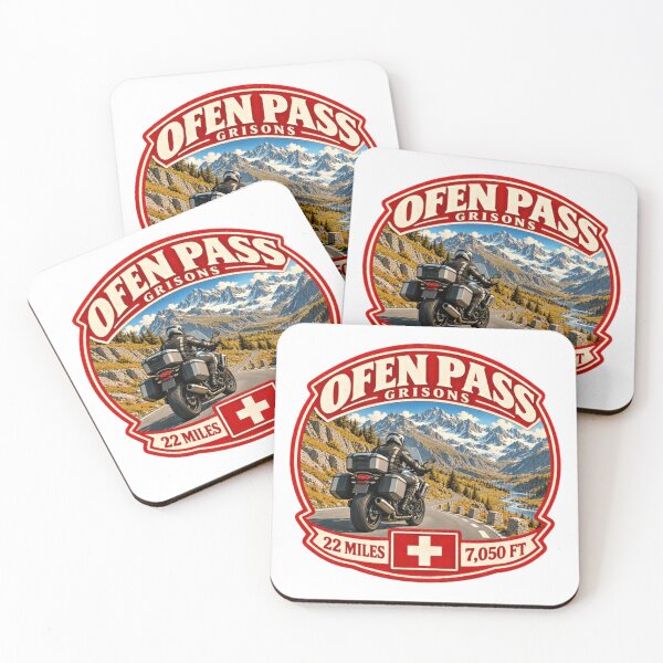 Item preview, Ofen Pass Grisons Switzerland Motorcycle Rider Alpine Travel designed and sold by Star3NowForMe.