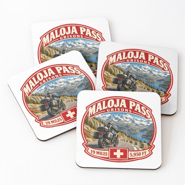 Item preview, Maloja Pass Grisons 19 Miles 5,950 Ft Swiss Motorcycling Mountain Pass Travel designed and sold by Star3NowForMe.