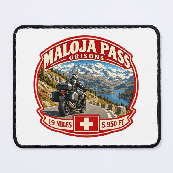 Item preview, Maloja Pass Grisons 19 Miles 5,950 Ft Swiss Motorcycling Mountain Pass Travel designed and sold by Star3NowForMe.