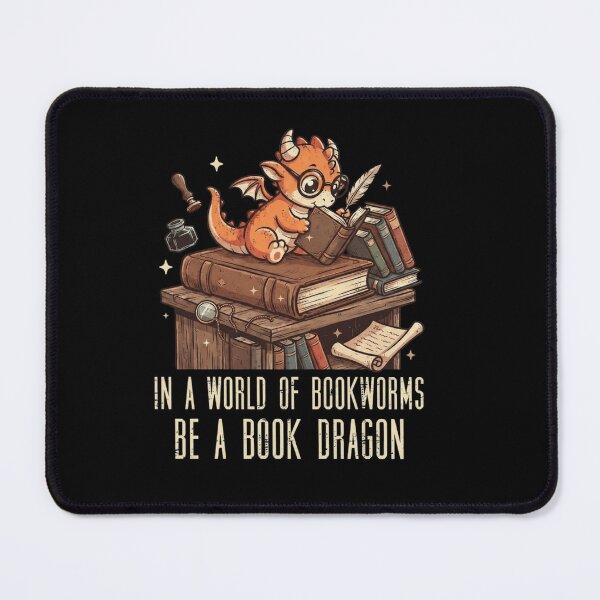 Item preview, In A World Of Bookworms Be A Book Dragon Library Reader Design designed and sold by Ostericaimusa.