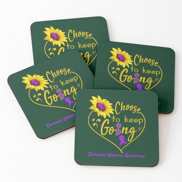 Item preview, Domestic Violence Awareness Choose To Keep Going Active  designed and sold by PoppyIslandShop.