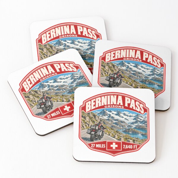 Item preview, Bernina Pass Grisons 27 Miles 7,640 Ft Switzerland Motorcycle Rider Mountain Travel designed and sold by Star3NowForMe.