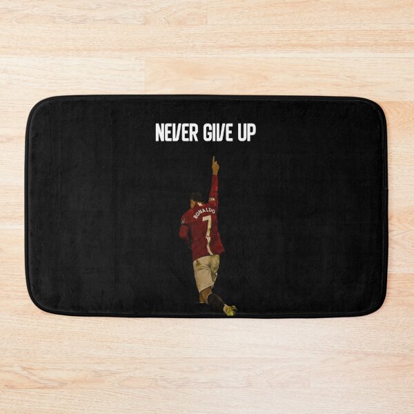 Item preview, Never Give Up Inspiring Motivational and Inspirational Gym Quotes Fitness Motivation Cristiano Ronaldo Celebration Portrait Famous Quotes designed and sold by Matt_Smith.