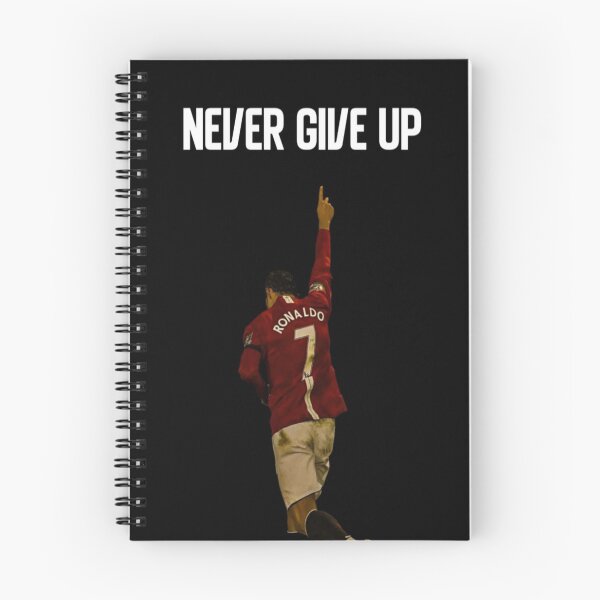 Item preview, Never Give Up Inspiring Motivational and Inspirational Gym Quotes Fitness Motivation Cristiano Ronaldo Celebration Portrait Famous Quotes designed and sold by Matt_Smith.