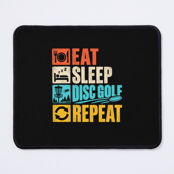 Item preview, Eat Sleep Disc Golf Repeat Disc Golfer Hobby Player designed and sold by SkeletonsDanger.