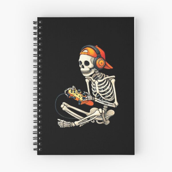Item preview, Halloween Skeleton Gamer Video Gaming Boys Men Kids Tees designed and sold by SaboCollita.