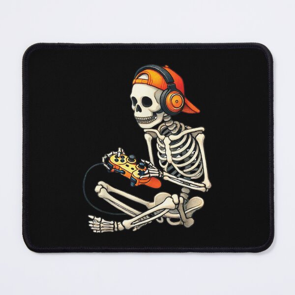 Item preview, Halloween Skeleton Gamer Video Gaming Boys Men Kids Tees designed and sold by SaboCollita.