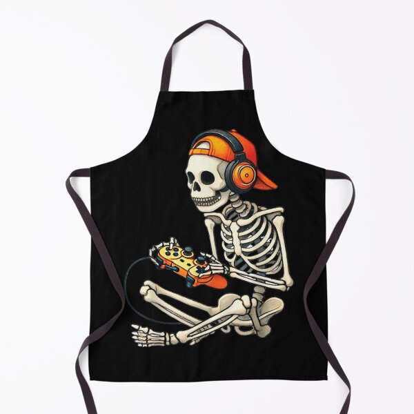 Item preview, Halloween Skeleton Gamer Video Gaming Boys Men Kids Tees designed and sold by SaboCollita.