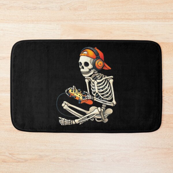 Item preview, Halloween Skeleton Gamer Video Gaming Boys Men Kids Tees designed and sold by SaboCollita.