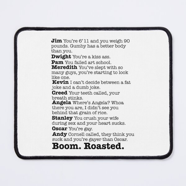 Item preview, The Office Boom Roasted designed and sold by colormemaroon.
