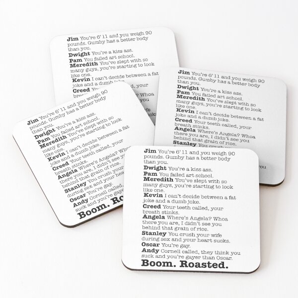 Item preview, The Office Boom Roasted designed and sold by colormemaroon.