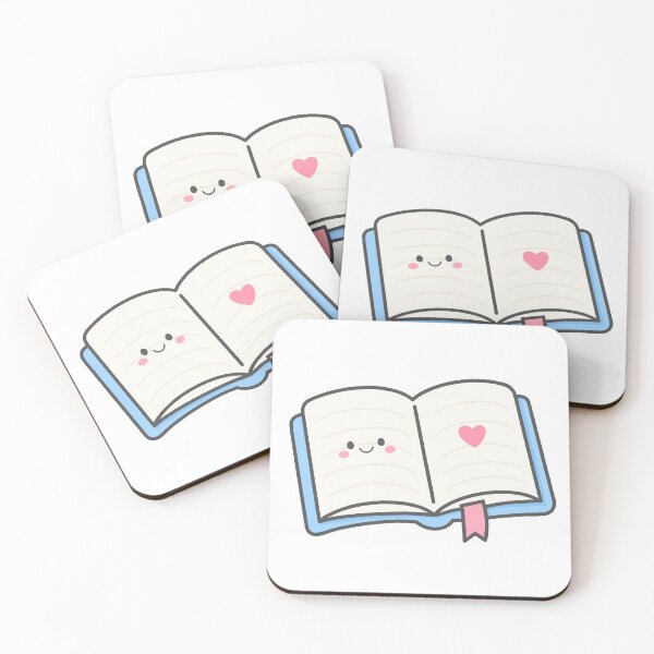 Item preview, Cute Open Diary Journal Character with Heart and Bookmark designed and sold by nuchz.
