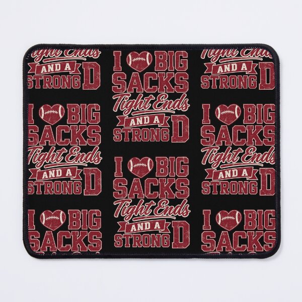 Item preview, I Like Big Sacks Tight Ends Funny Football Innuendo Sports Design designed and sold by RamonaTeal.
