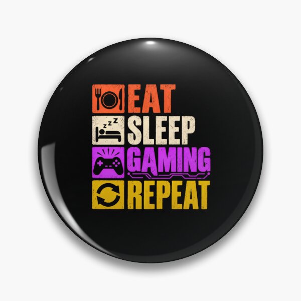 Item preview, Eat Sleep Gaming Repeat Gamer Video Game Player Gaming Lifestyle designed and sold by SkeletonsDanger.