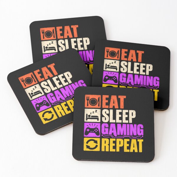 Item preview, Eat Sleep Gaming Repeat Gamer Video Game Player Gaming Lifestyle designed and sold by SkeletonsDanger.