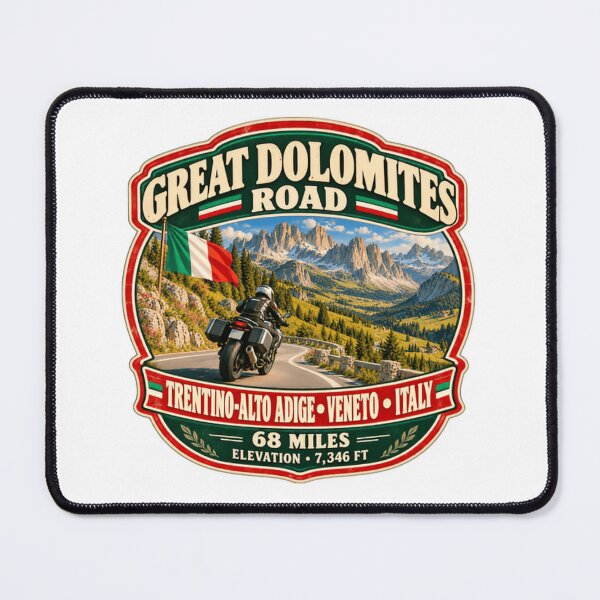 Item preview, Great Dolomites Road Trentino Alto Adige Veneto Italy Motorcycle Travel Biker designed and sold by Star3NowForMe.