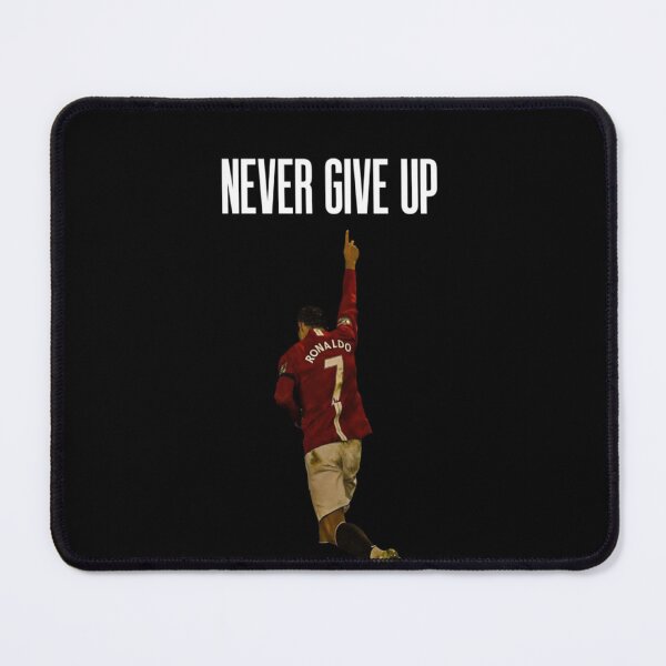 Item preview, Never Give Up Inspiring Motivational and Inspirational Gym Quotes Fitness Motivation Cristiano Ronaldo Celebration Portrait Famous Quotes designed and sold by Matt_Smith.
