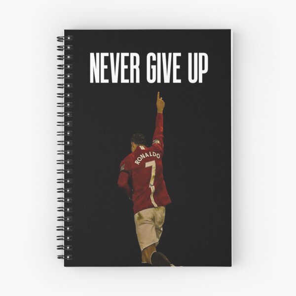 Item preview, Never Give Up Inspiring Motivational and Inspirational Gym Quotes Fitness Motivation Cristiano Ronaldo Celebration Portrait Famous Quotes designed and sold by Matt_Smith.