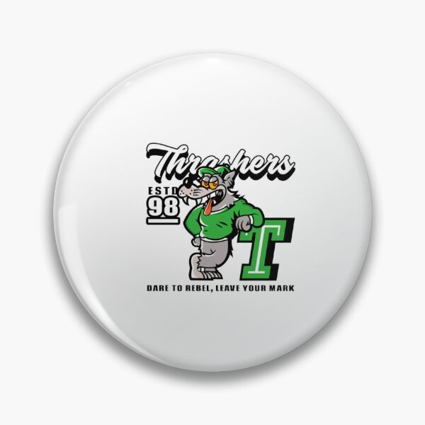 Item preview, Thrashers 98 Retro Wolf Mascot designed and sold by HSMGallery.
