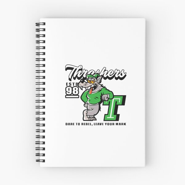 Item preview, Thrashers 98 Retro Wolf Mascot designed and sold by HSMGallery.