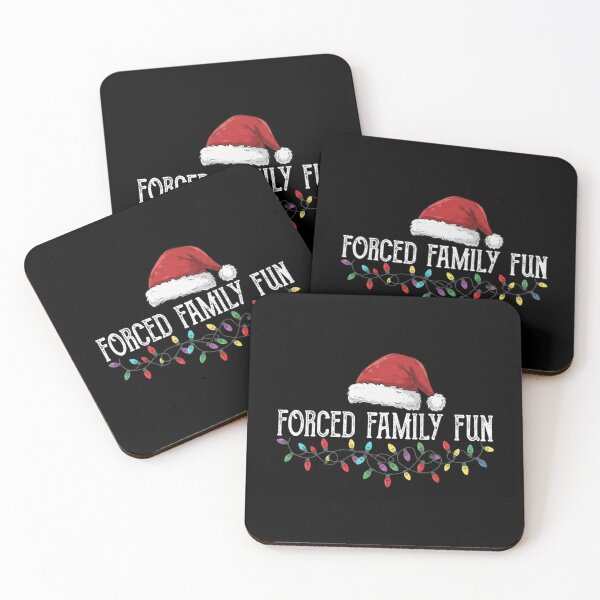 Item preview, Forced Family Fun Funny Christmas Holiday Quote Design designed and sold by MiALopezArt.