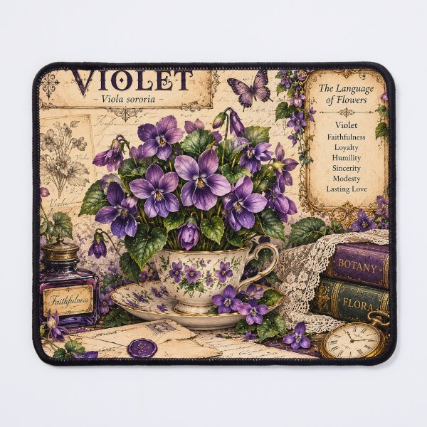 Item preview, Victorian Violet – Language of Flowers Vintage Botanical Art designed and sold by DesignsbyVelvet.