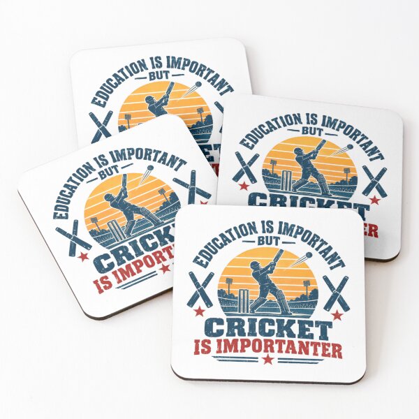 Item preview, Education Is Important But Cricket Is Importanter Player Fan Sports Lover Hobby designed and sold by HumansStuck12.