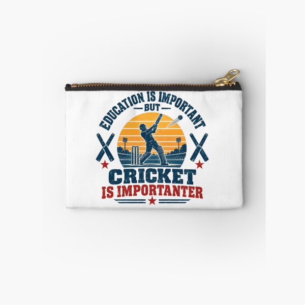Item preview, Education Is Important But Cricket Is Importanter Player Fan Sports Lover Hobby designed and sold by HumansStuck12.