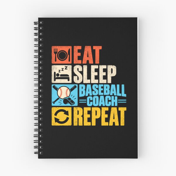 Item preview, Eat Sleep Baseball Coach Repeat Baseball Coach Coaching Life designed and sold by SkeletonsDanger.