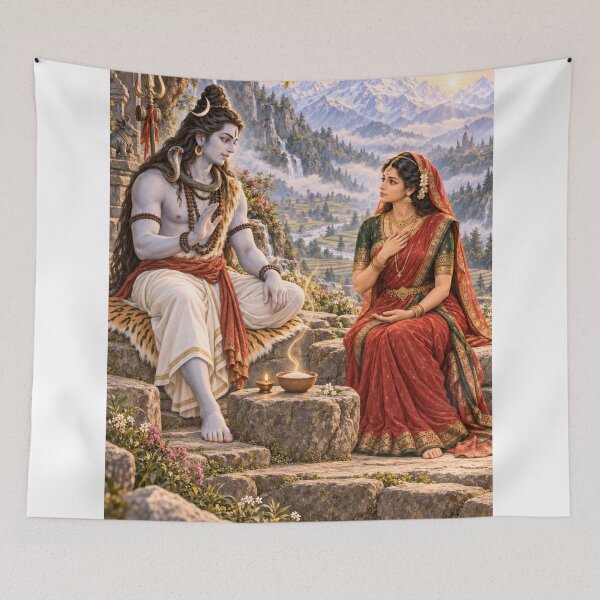 Item preview, Shiva and Parvati Discuss the Sacred Meaning of Food designed and sold by Homyar.