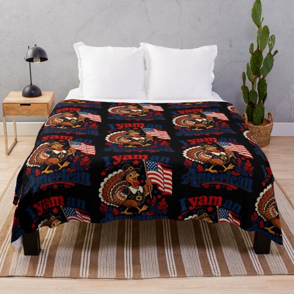 Item preview, I Yam An American Retro Patriotic Thanksgiving Turkey Design designed and sold by AnimeSH9.