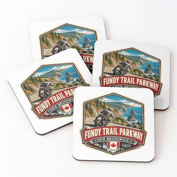Item preview, Fundy Trail Parkway New Brunswick 19 Miles Motorcycle Rider Travel designed and sold by Star3NowForMe.