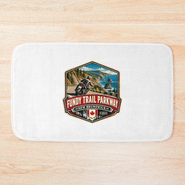 Item preview, Fundy Trail Parkway New Brunswick 19 Miles Motorcycle Rider Travel designed and sold by Star3NowForMe.