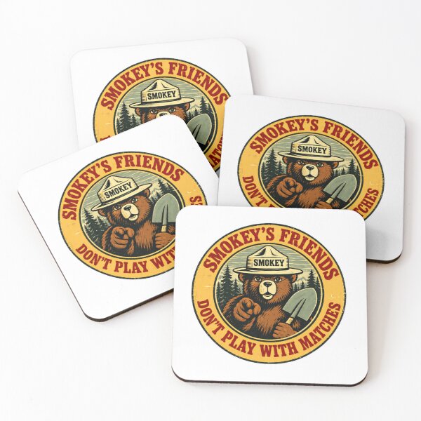 Item preview, Smokey's Friends Don't Play With Matches Fire Prevention Wildfire Safety Forest Service National Park designed and sold by HumansStuck12.