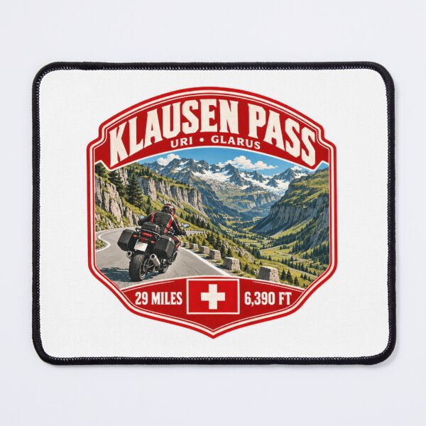 Item preview, Klausen Pass Uri Glarus Switzerland Motorcycle Mountain Rider designed and sold by Star3NowForMe.