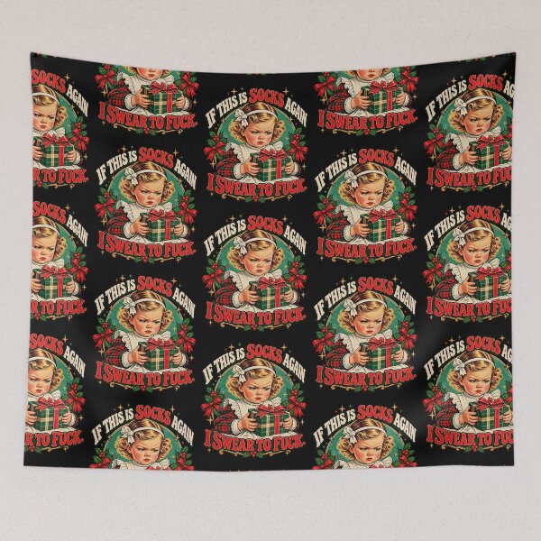 Item preview, Grumpy Girl If This Is Socks Again Vintage Christmas Design designed and sold by AnimeSH9.
