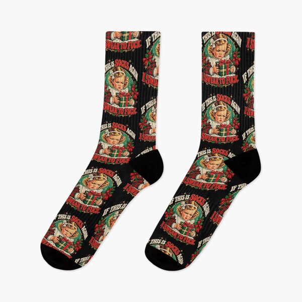 Item preview, Grumpy Girl If This Is Socks Again Vintage Christmas Design designed and sold by AnimeSH9.