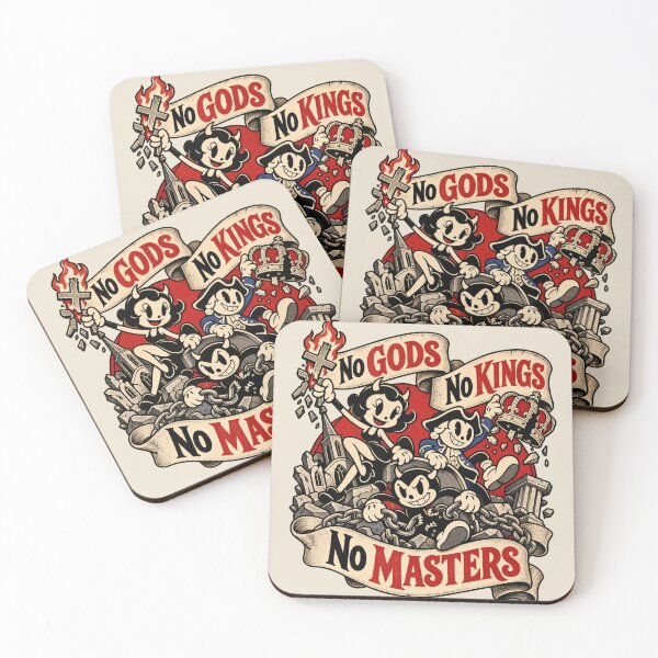 Item preview, No Gods No Kings No Masters – 1930s Vintage Cartoon T-Shirt designed and sold by Preston Meyers Designs.